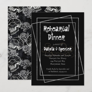 Roos Gothic Chalkboard Grunge Rehearsal Kaart