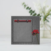 Roos Gothic Weddenschap Kaart (Staand voorkant)