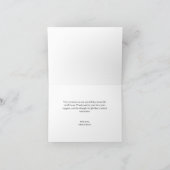 Roos Gotische bruiloft dank u kaart (Binnen)