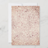 Roos Goud Bloemen Walima Islamitische bruiloft Kaart (Achterkant)