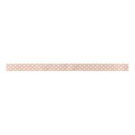 Roos goud/blush & wit polka dot lint