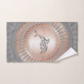 Roos Goud Dolphin Mandala Handdoek (Handdoek)