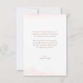 Roos goud Eenvoudig botanisch monogram bedankt (Achterkant)