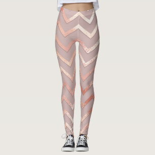 Roos goud: elegant  patroon. leggings