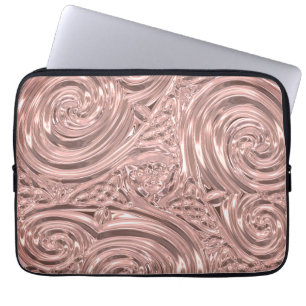 Roos goud elegant Victoriaans Laptop Sleeve