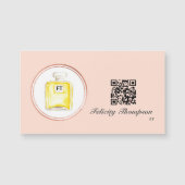 Roos Goud en Blush Roze Make-up Artiest QR Code (Voorkant)