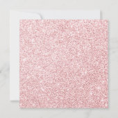 Roos Goud en glitter Ballet Quinceanera Kaart (Achterkant)