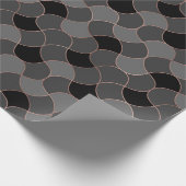 Roos Goud en Zwart Cadeaupapier (Hoek)