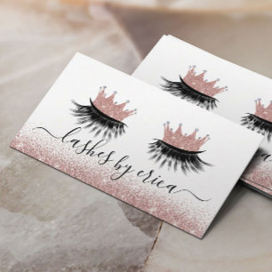 Roos Goud Eyelash Diva Lashes Salon Visitekaartje