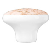 Roos goud glitter marmer abstract keramische knop (Zijkant)