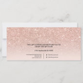 Roos goud glitter ombre roze gift (Achterkant)