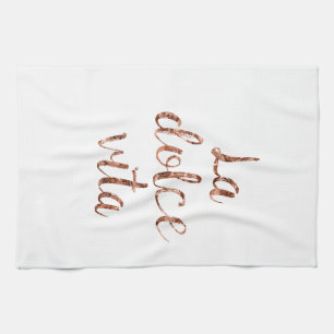 Roos goud La Dolce Vita Theedoek