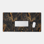 Roos Goud Laced Zwart Marmered Monogram Bureaumat (Keyboard & Muis)