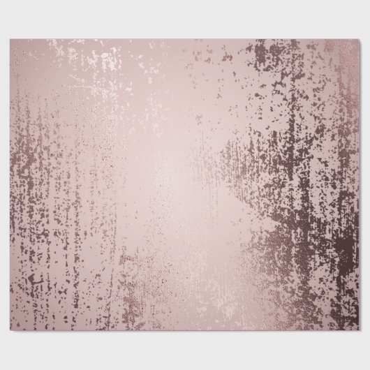 Roos goud Luxe metalen design Cadeaupapier (Vlak)