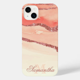 Roos Goud Marmer en Glitter