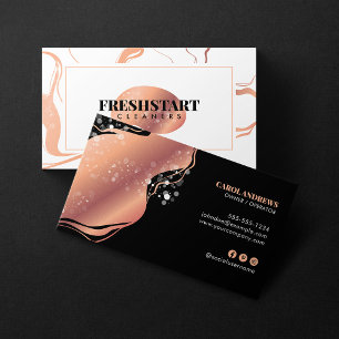 Roos Goud Marmer Huis Schoonmaak Maid Service Visitekaartje