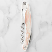 Roos Goud Marmeren Steen Elegant  Kurkentrekker (Voorkant)