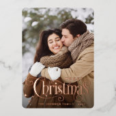 Roos goud met prettige feestdagen (Voorkant)