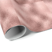 Roos Goud Metallic:  glans. Cadeaupapier (Rol Hoek)