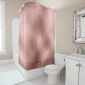 Roos Goud Metallic:  glans. Douchegordijn (In situ)