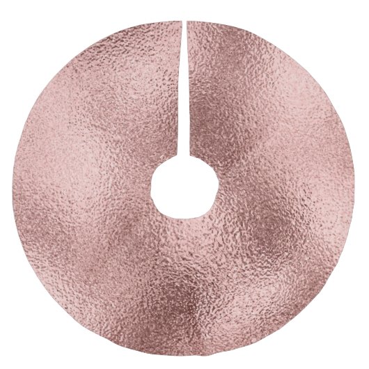 Roos Goud Metallic:  glans. Kerstboom Rok (Voorkant)