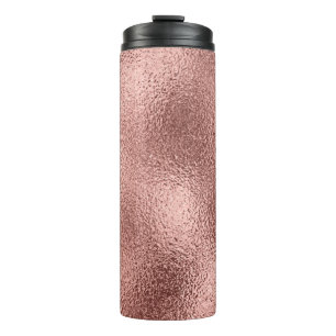 Roos Goud Metallic: glans. Thermosbeker