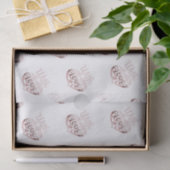 Roos goud metallisch uitzien Valentijn hart liefde Tissuepapier (Geschenk)