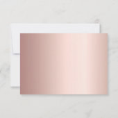 Roos goud op jaardag, behalve de datum save the date (Achterkant)