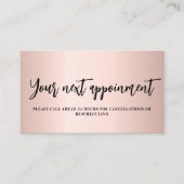 Roos goud QR-code visitekaartje Kortingskaartje (Voorkant)