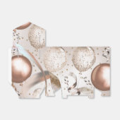 Roos Goud Roze Glitter Balloons Verjaardagsfeest Bedankdoosjes (Uitgevouwen)