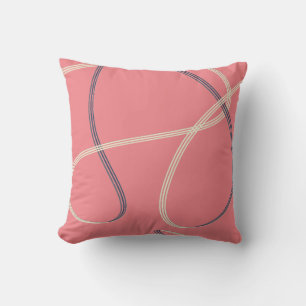 Roos Goud Roze Modern Abstract Sierkussen