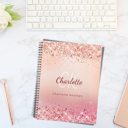 Roos goud roze monogram 2025 planner