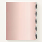 Roos goud van de leningnemer notitieboek (Achterkant)