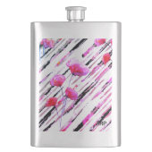 *~* Roos Goud Wit Roze Lavendel Poppy Pattern Flacon (Voorkant)