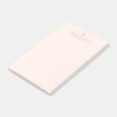 Roos goudbloem minimalistisch licht post-it® notes (Schuin)