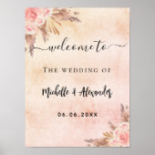 Roos goudbloem poster (Voorkant)