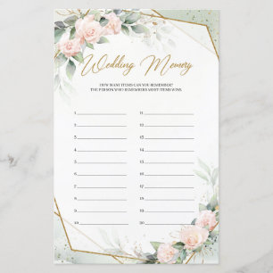Roos goudbloemen greenery gold Wedding Memory