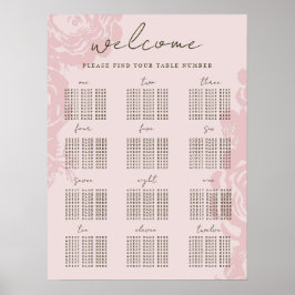Roos goudbloemen poster