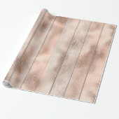 Roos goudbruinkoolbridkleurig cadeaupapier (Uitgerold)