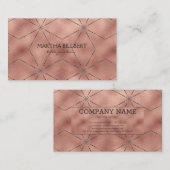 Roos gouden achtergrond visitekaartje (Voorkant / Achterkant)