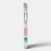 Roos gouden agaatpatroon Case-Mate iPhone case (Achterkant / Links)