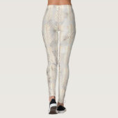  roos gouden anananassegels van koper leggings (Achterkant)