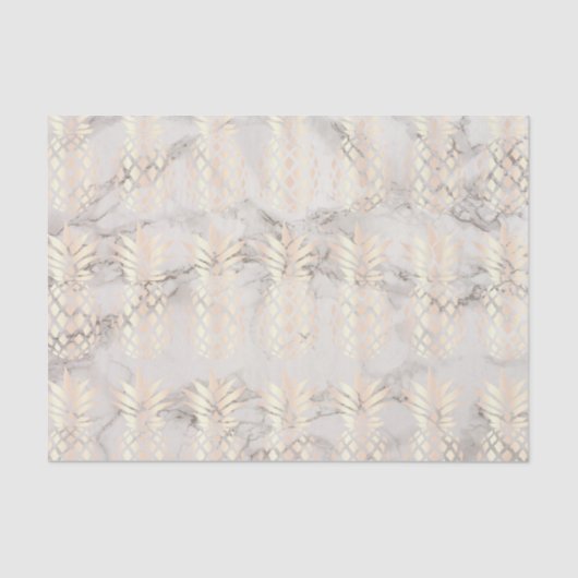 roos gouden anananassegels van koper tissuepapier (Voorkant)