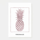 Roos gouden ananas post-it® notes (Voorkant)