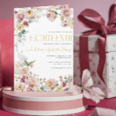 Roos Gouden Bloemen Kaarsen 18e Verjaardag QR