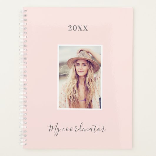 Roos gouden blush foto afspraken planner (Voorkant)