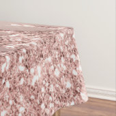 Roos gouden blush glitter tafelkleed - aangepaste (Voorbeeld)