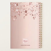 Roos gouden blush sterren naam planner (Achterkant)