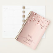 Roos gouden blush sterren naam planner (Display)