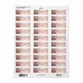Roos gouden brij bespaart het label met het datumr (Full Sheet)